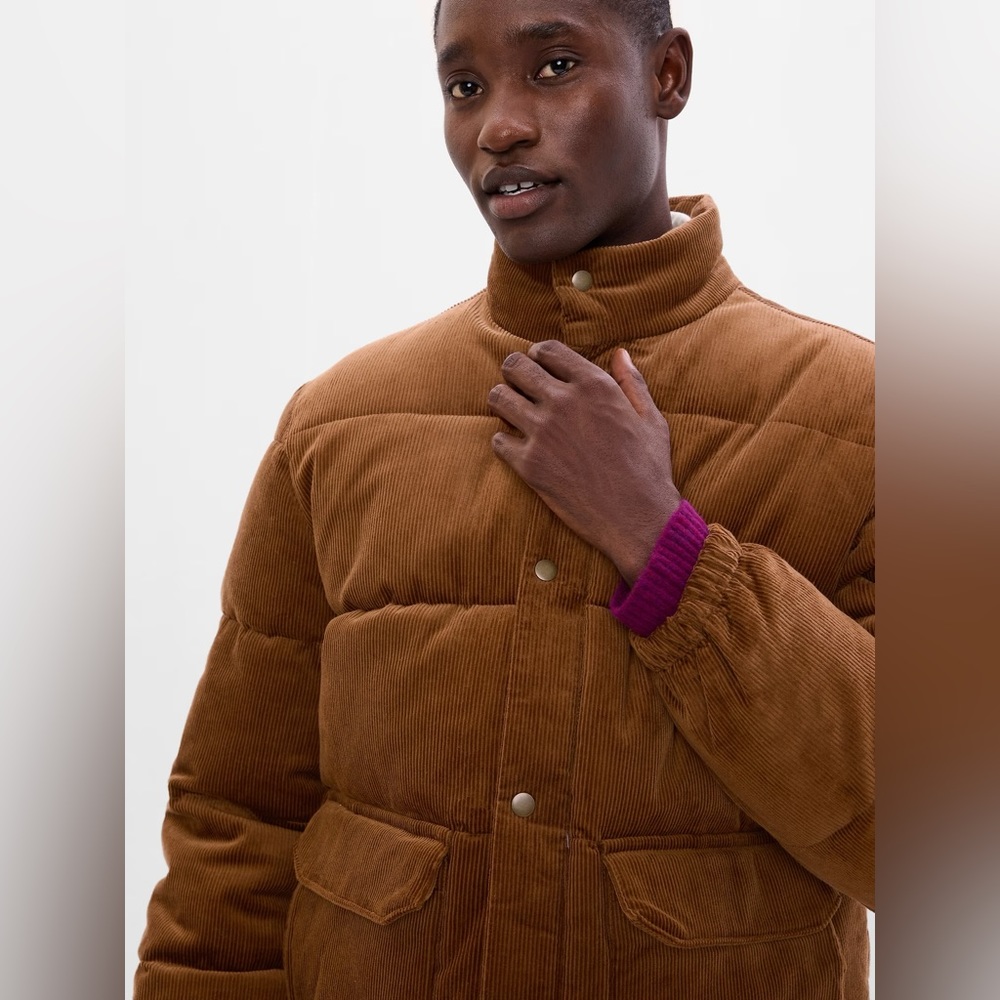 Gap Brown Corduroy Puffer Coat